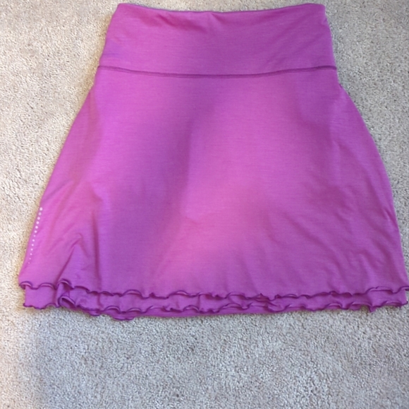 PETER MILLAR skort Ruffles tennis Purple Women's Size X-small Running Pockets - Picture 2 of 6